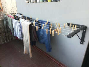 Sèche Linge Mural Retractable 8 Rangés